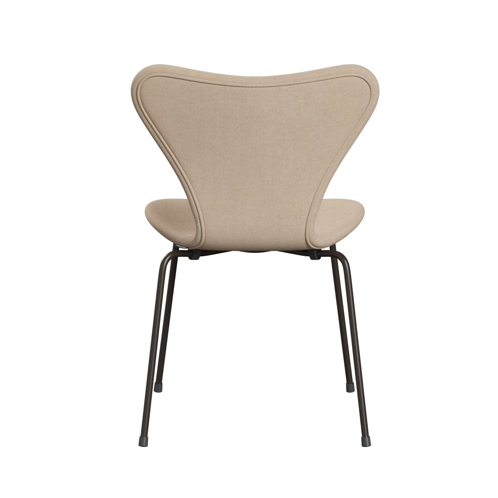 Fritz Hansen 3107 Stol Fuldpolstret, Brown Bronze/Divina Md Creme