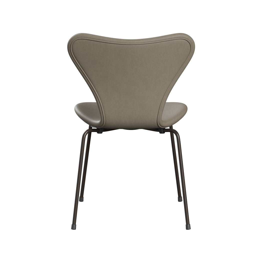 Fritz Hansen 3107 stol helt vadderad, brun brons/essentiell ljusgrå