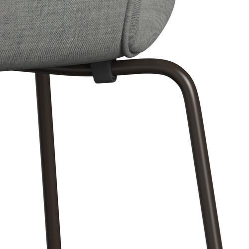 Fritz Hansen 3107 stol helt vadderad, brun brons/remix ljusgrå