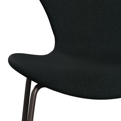 Fritz Hansen 3107 stol helt vadderad, brun brons/tonus svart