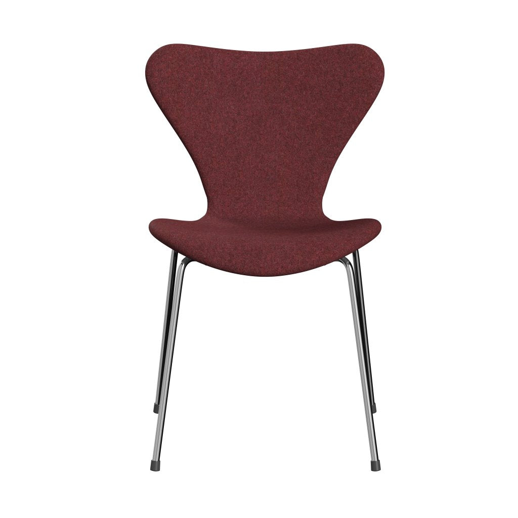 Fritz Hansen 3107 Stol Fuldpolstret, Forkromet Stål/Divina Md Heather