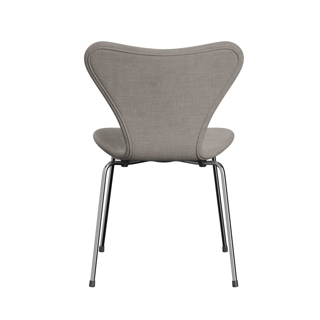 Fritz Hansen 3107 stol helt vadderad, kromad stål/remix grå (REM126)