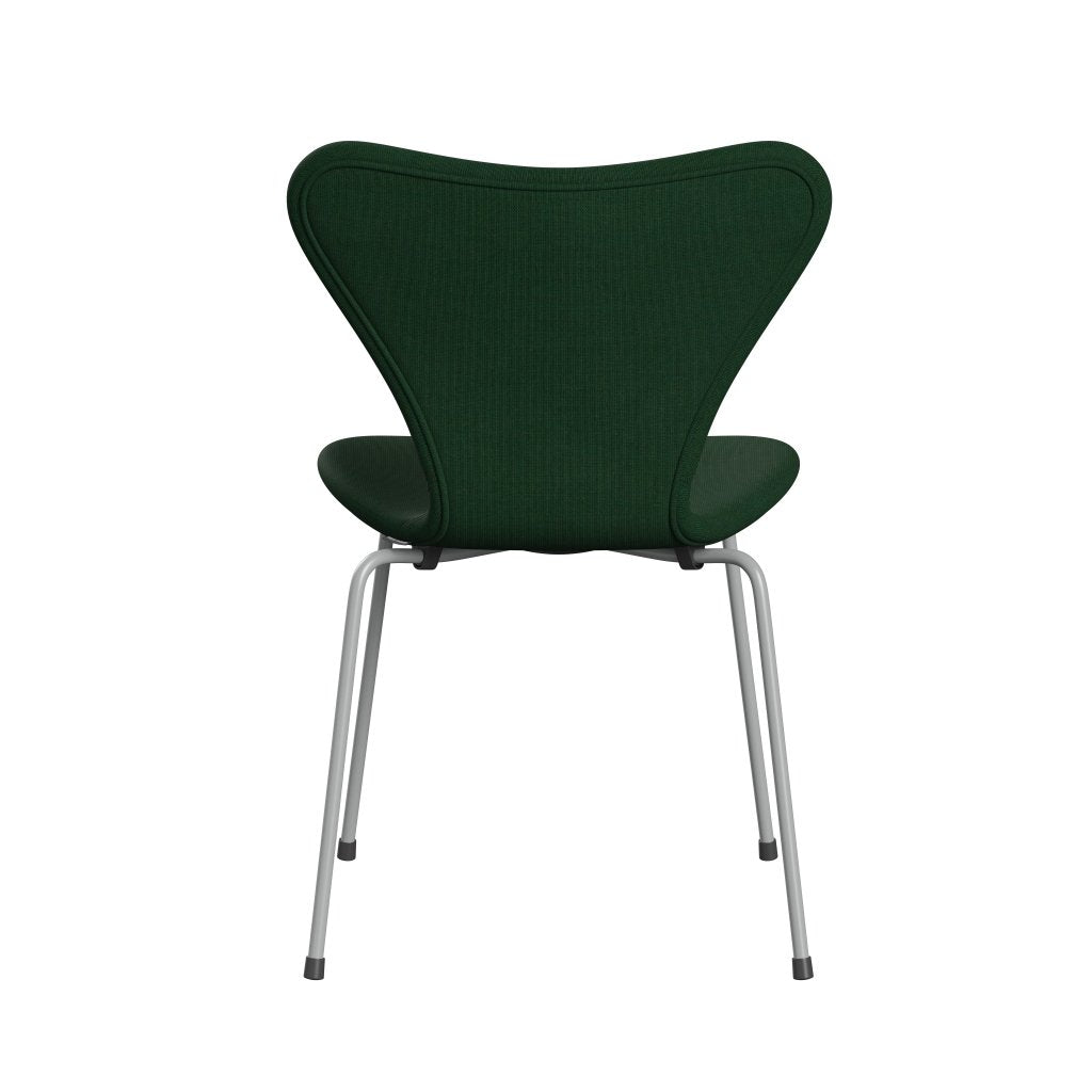 Fritz Hansen 3107 stol helt vadderad, nio grå/duk gräsgrön
