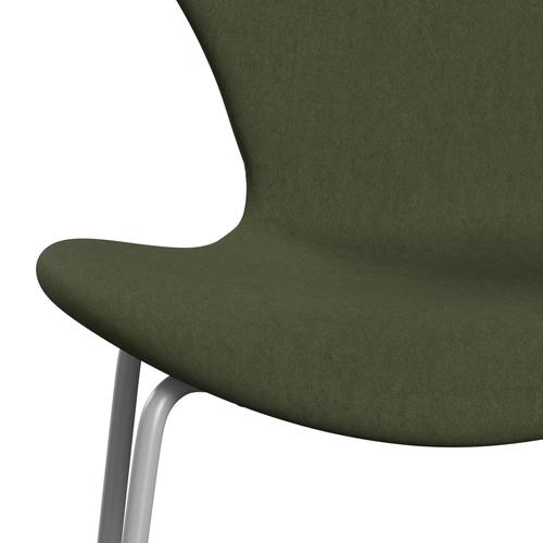 Fritz Hansen 3107 Stol Fuldpolstret, Nine Grey/Comfort Grøn/Grå