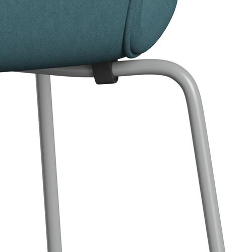 Fritz Hansen 3107 Stol Fuldpolstret, Nine Grey/Comfort Lys Grå/Blå