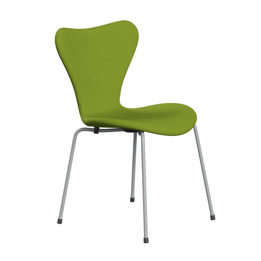 Fritz Hansen 3107 stol helt vadderad, nio grå/komfort ljusgrön (C68000)