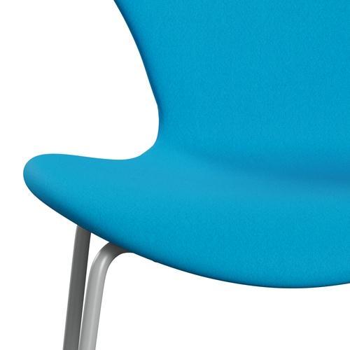 Fritz Hansen 3107 stol helt vadderad, nio grå/komfort turkos (C67001)