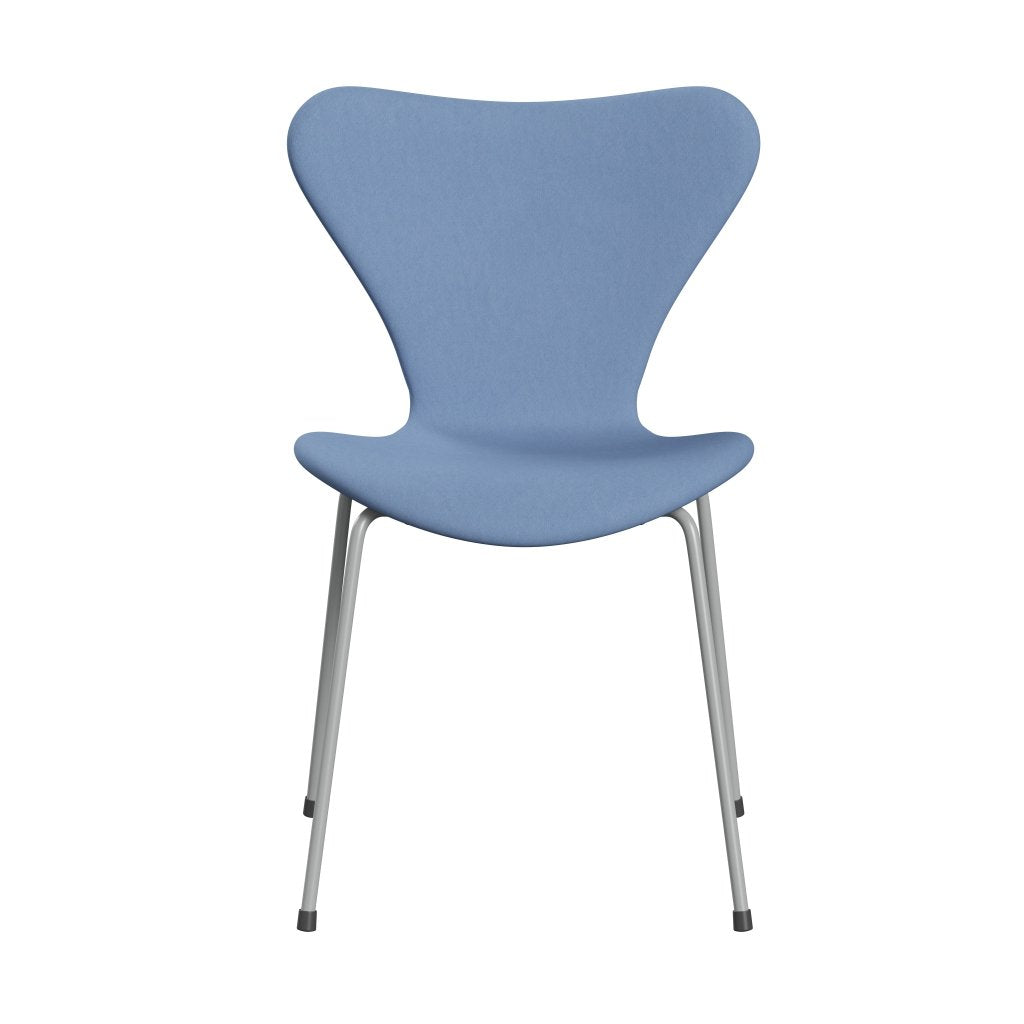 Fritz Hansen 3107 stol helt vadderad, nio grå/komfort vit/blå