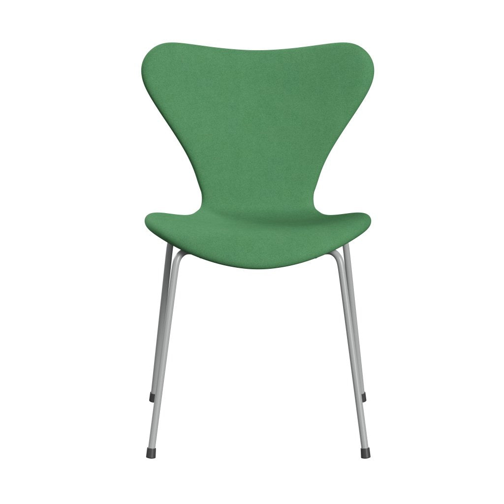 Fritz Hansen 3107 stol helt vadderad, nio grå/divina grön