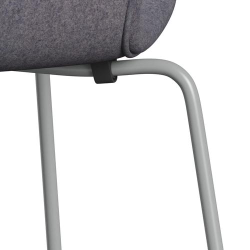 Fritz Hansen 3107 stol helt vadderad, nio grå/divina MD blekblå grå