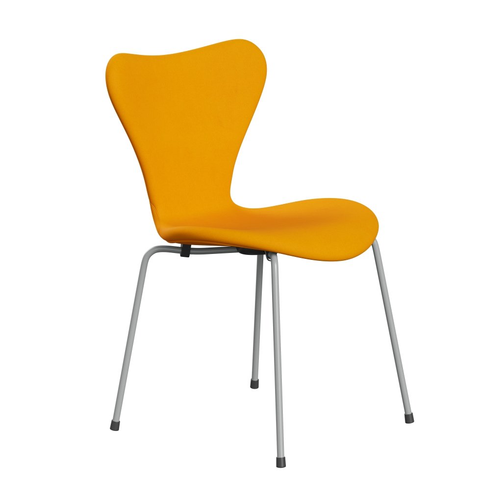 Fritz Hansen 3107 stol helt vadderad, nio grå/divina orange (div426)