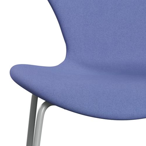 Fritz Hansen 3107 stol helt vadderad, nio grå/divina pastellblå