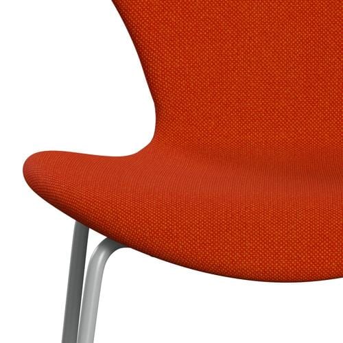 Fritz Hansen 3107 stol helt vadderad, nio grå/hallingdal röd/orange