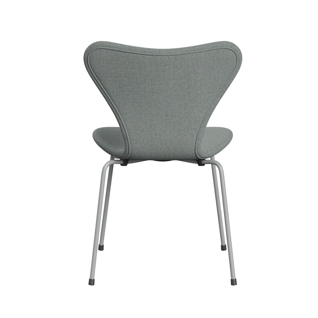 Fritz Hansen 3107 stol helt vadderad, nio grå/omväg blek aqua/naturlig