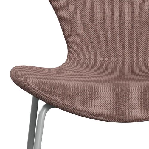 Fritz Hansen 3107 stol helt vadderad, nio grå/omväg blek ros/naturlig