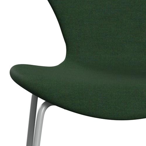 Fritz Hansen 3107 stol helt vadderad, nio grå/remix gräsgrön