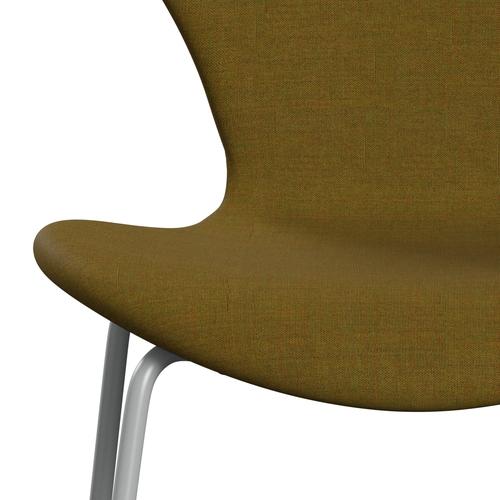 Fritz Hansen 3107 stol helt vadderad, nio grå/remix orange/grön