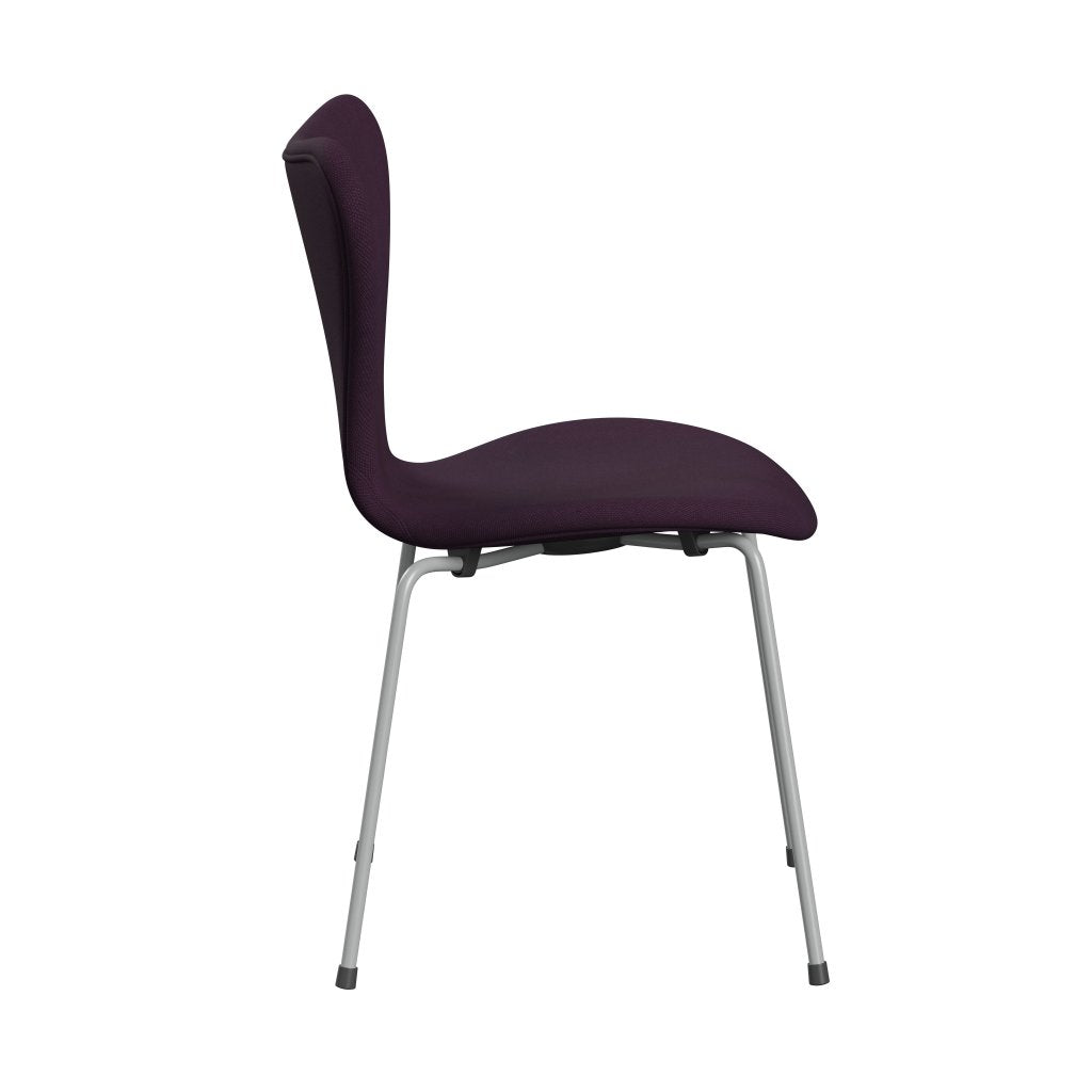 Fritz Hansen 3107 stol helt vadderad, nio grå/stålcut medium lila