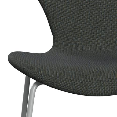 Fritz Hansen 3107 stol helt vadderad, nio grå/sunniva 2 marinblå/oliv