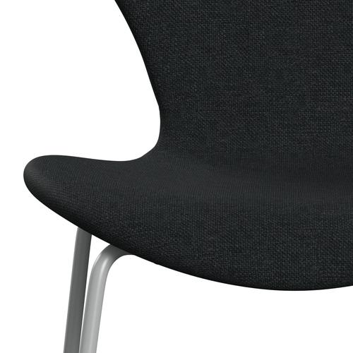 Fritz Hansen 3107 stol helt vadderad, nio grå/sunniva 2 svart/mörkgrå