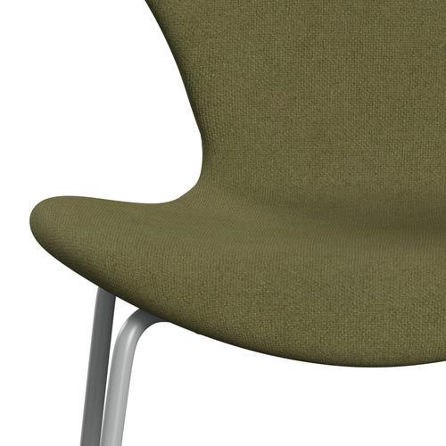 Fritz Hansen 3107 stol helt vadderad, nio grå/tonus dammad grön