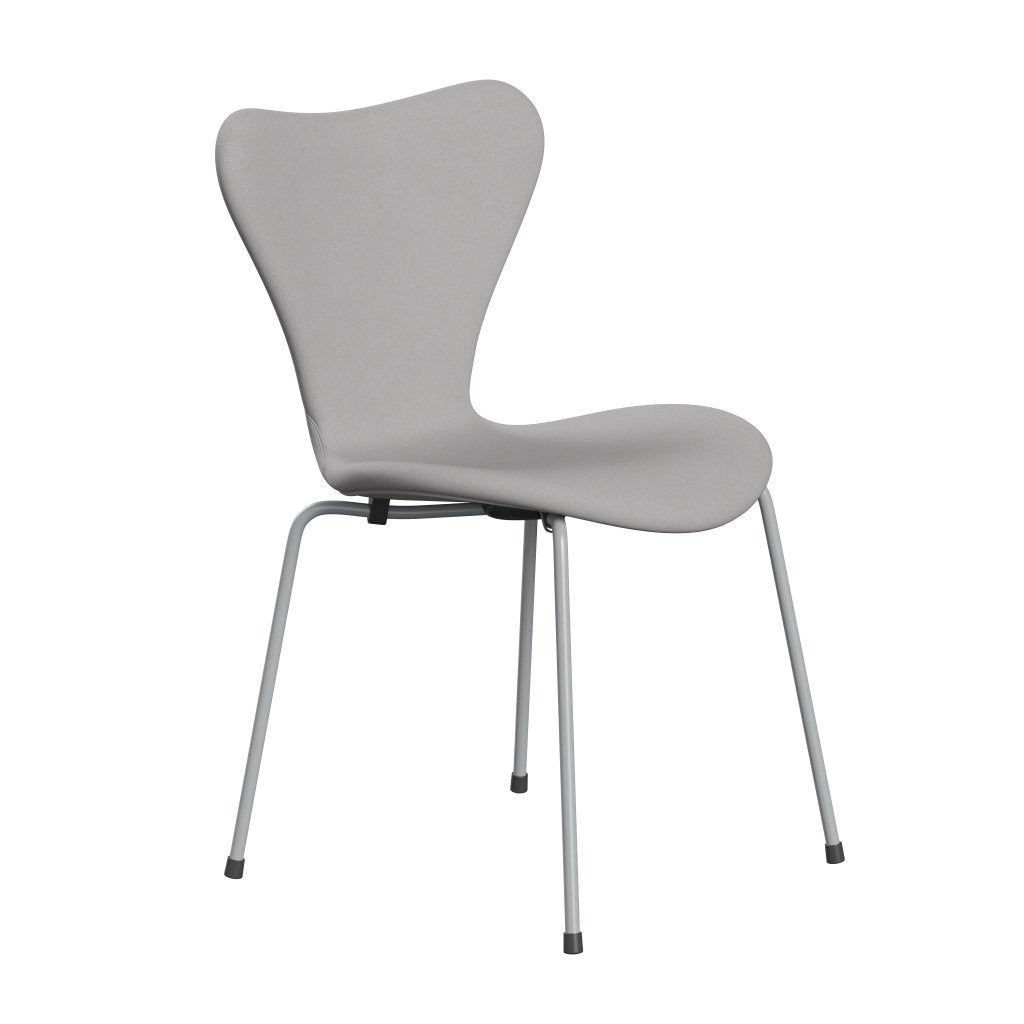 Fritz Hansen 3107 stol helt vadderad, silvergrå/komfort vit/grå