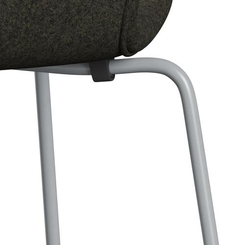 Fritz Hansen 3107 stol helt vadderad, silvergrå/divina melange grå brun