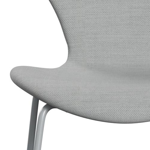 Fritz Hansen 3107 stol helt vadderad, silvergrå/fiord grå/mittgrå