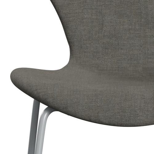 Fritz Hansen 3107 stol helt vadderad, silvergrå/remix betong