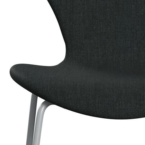 Fritz Hansen 3107 stol helt vadderad, silvergrå/remix mörkblå/grå