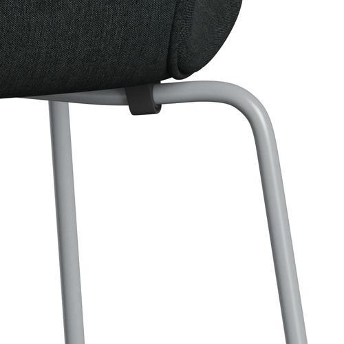 Fritz Hansen 3107 stol helt vadderad, silvergrå/remix mörkblå/grå