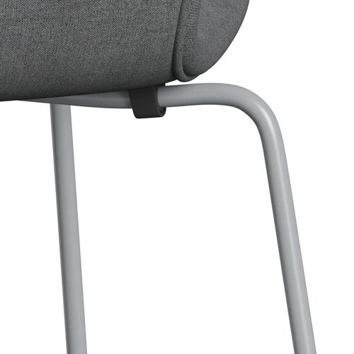 Fritz Hansen 3107 stol helt vadderad, silvergrå/remix grå (REM143)