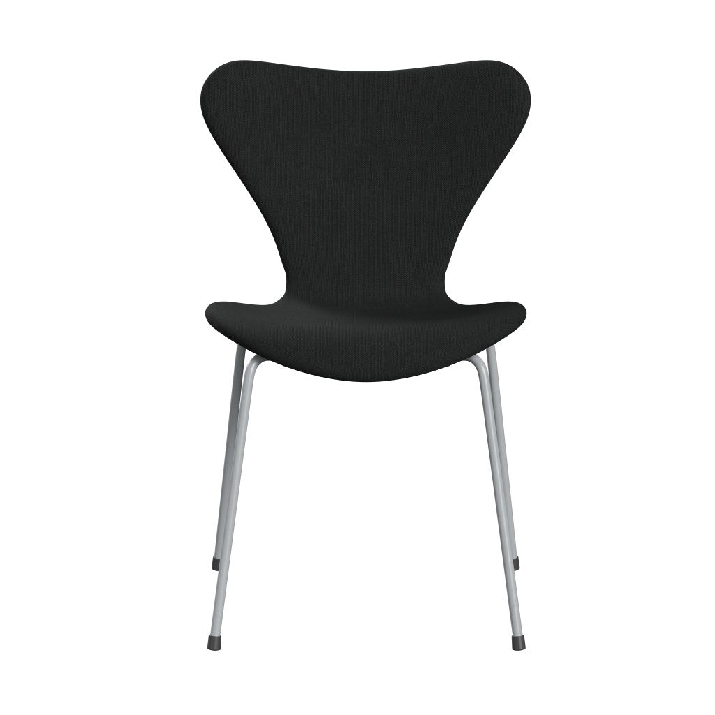 Fritz Hansen 3107 stol helt vadderad, silvergrå/stålcut mörkbrun (STI380)