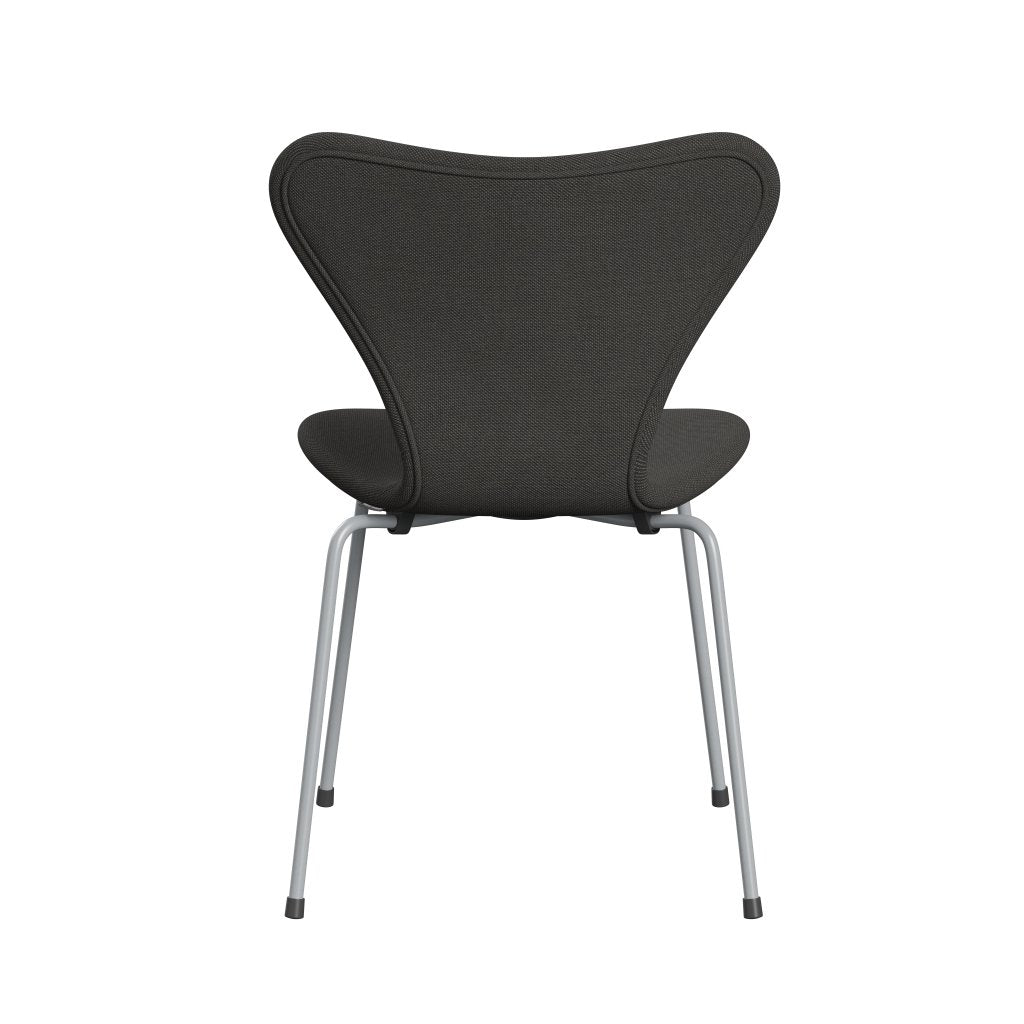 Fritz Hansen 3107 stol helt vadderad, silvergrå/stålcuttrio mörkgrå