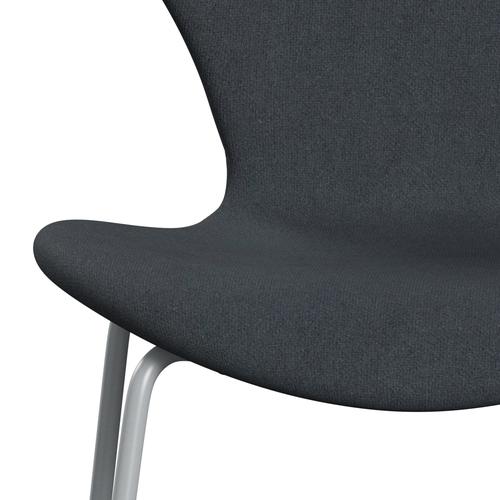 Fritz Hansen 3107 stol helt vadderad, silvergrå/tonus mörkgrå