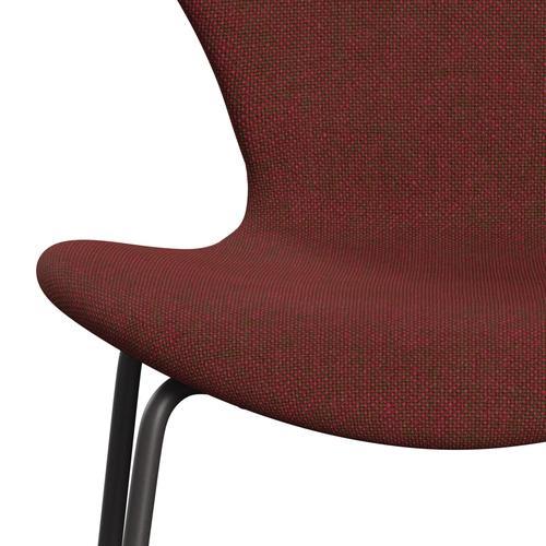 Fritz Hansen 3107 Stol Fuldpolstret, Warm Graphite/Hallingdal Red/Green