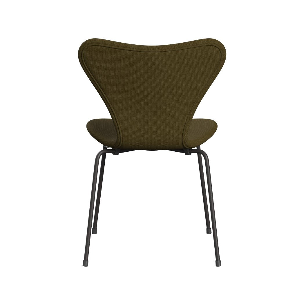 Fritz Hansen 3107 Stol Fuldpolstret, Warm Graphite/Steelcut Army Green