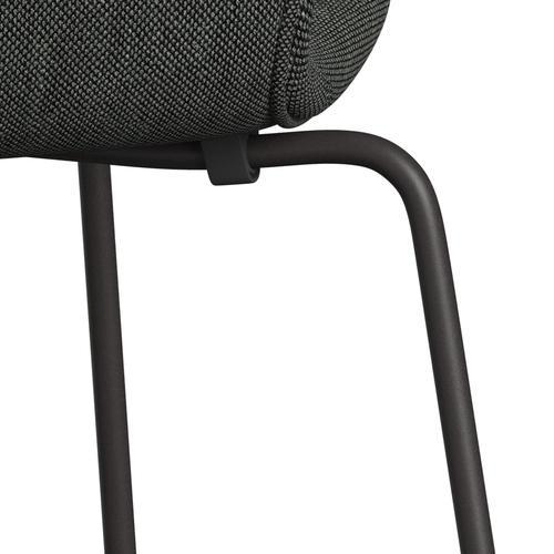 Fritz Hansen 3107 stol helt vadderad, varm grafit/sunniva 2 ljusgrå/mörkgrå