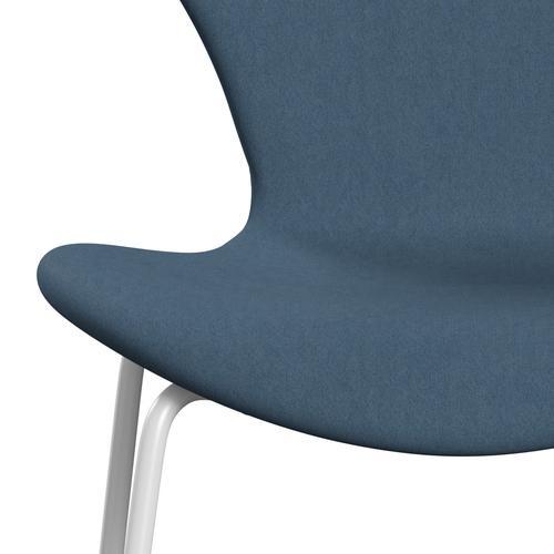 Fritz Hansen 3107 stol helt vadderad, vit/komfortgrå (C01160)
