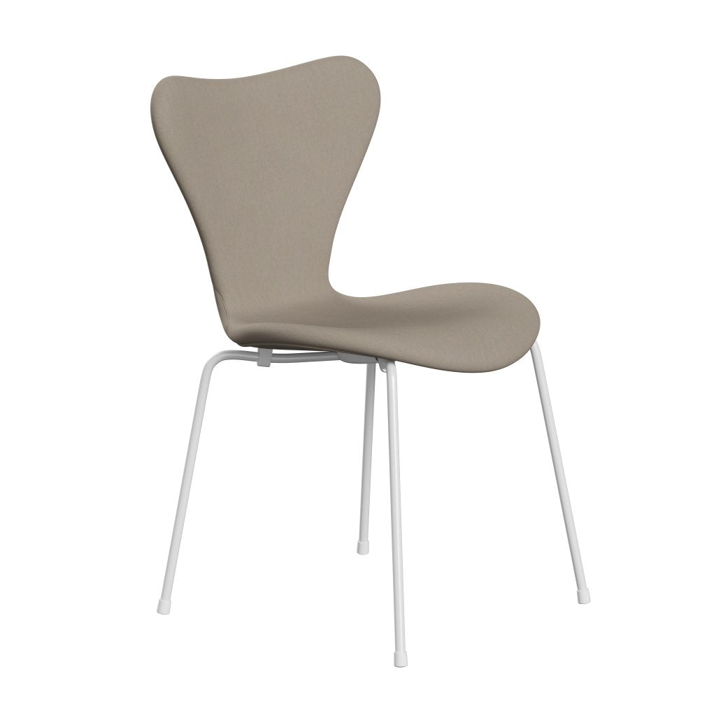 Fritz Hansen 3107 stol helt vadderad, vit/komfort vit grå