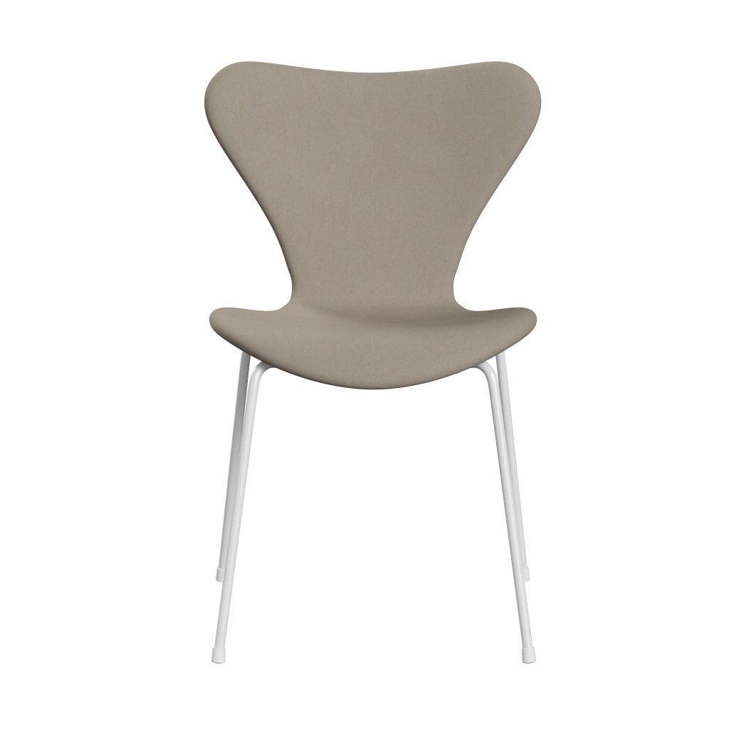 Fritz Hansen 3107 stol helt vadderad, vit/komfort vit grå