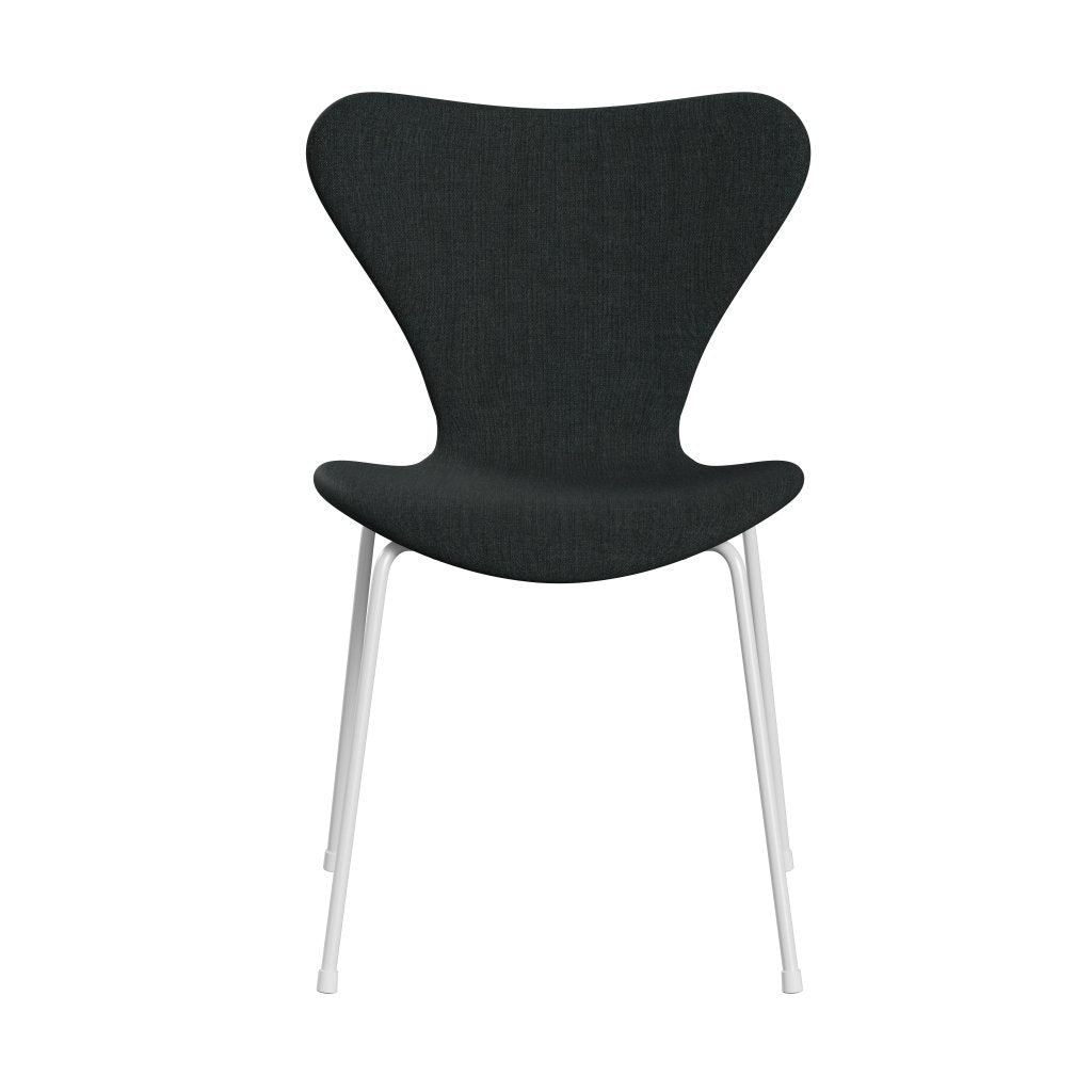 Fritz Hansen 3107 stol helt vadderad, vit/remix mörkblå/grå