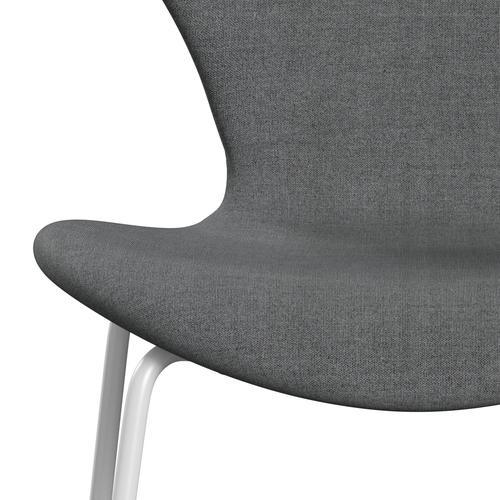 Fritz Hansen 3107 stol helt vadderad, vit/remix grå (REM143)
