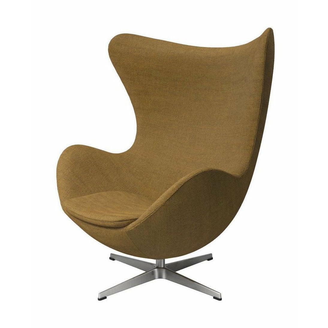Fritz Hansen Egg Lounge Chair Tyg, Re-Wood Safron