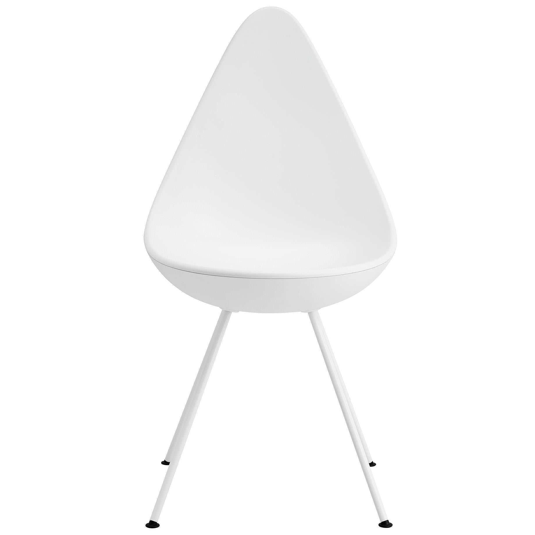 Fritz Hansen Drop Chair Plastic Bowl Monochrome, White