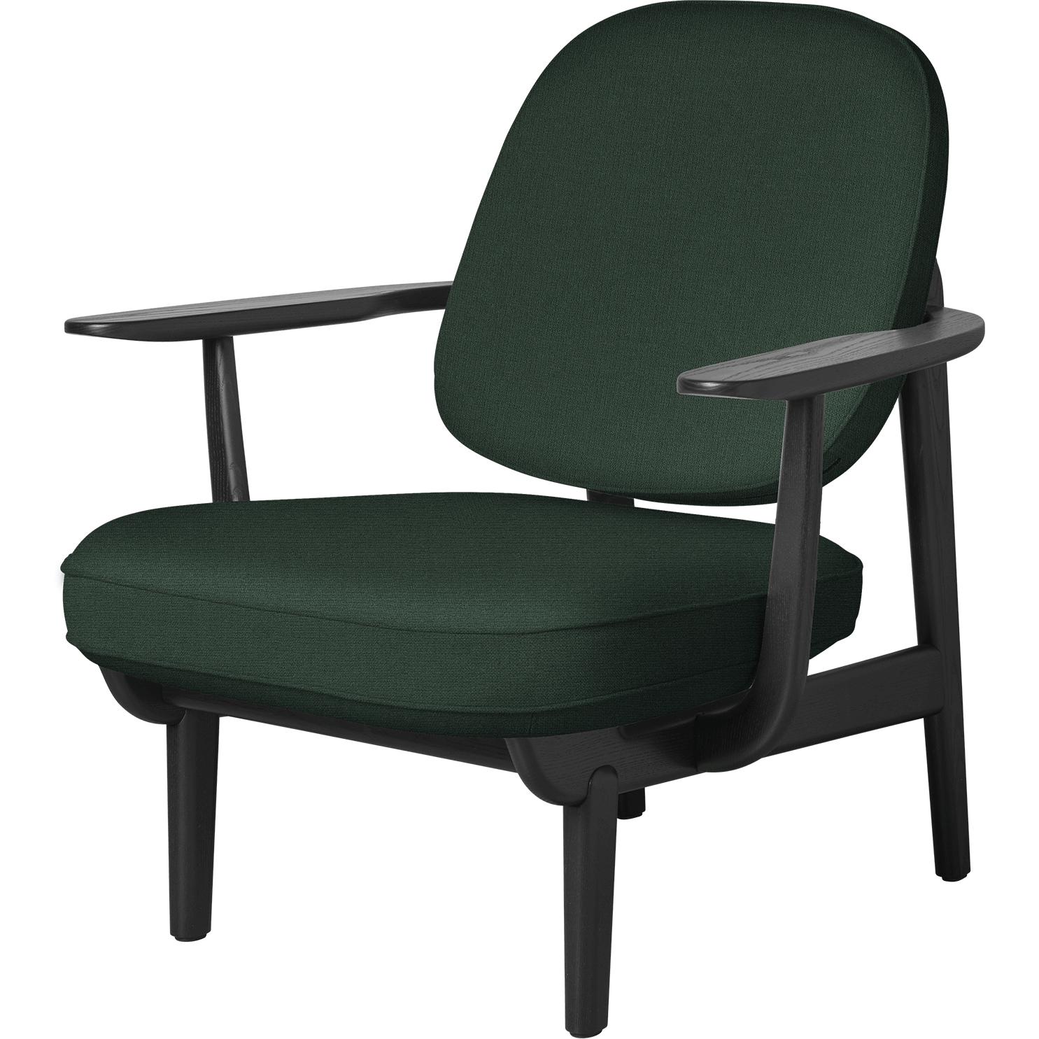 Fritz Hansen Peace Lounge stol svart -färgad aska, grön