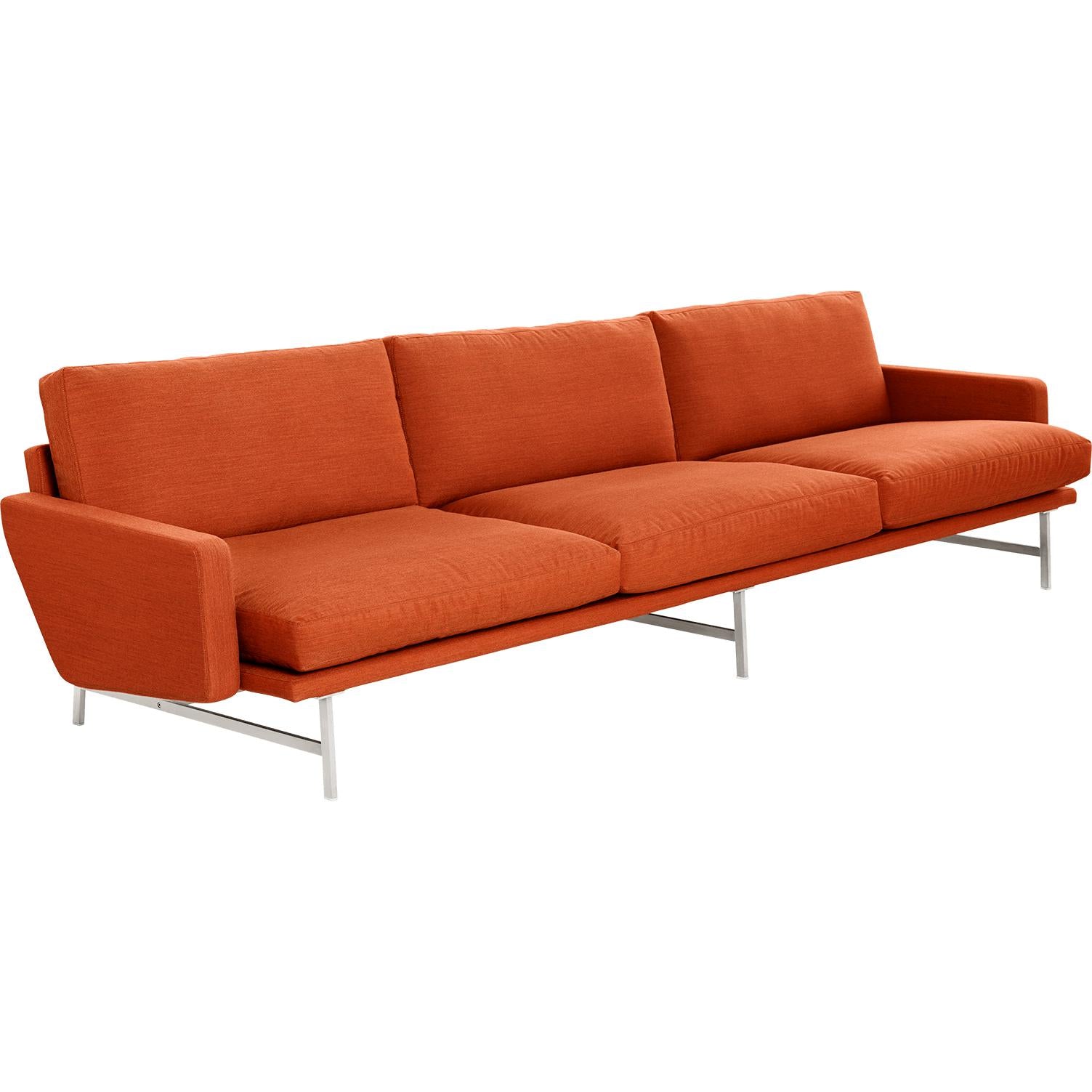 Fritz Hansen Lissoni soffa tyg 3-person, remix orange