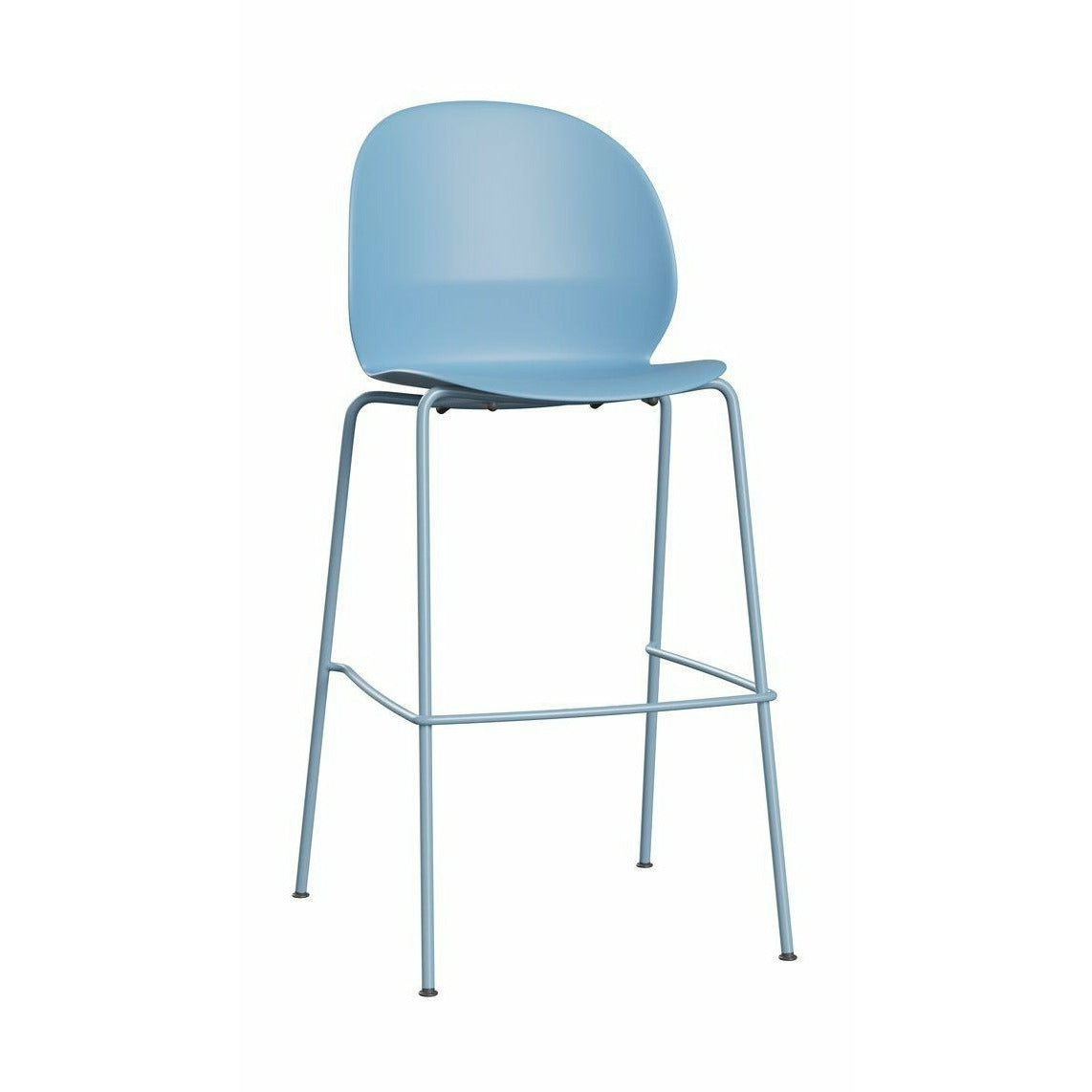 Fritz Hansen N02 Återvinn hög barstol, ljusblå/ljusblå