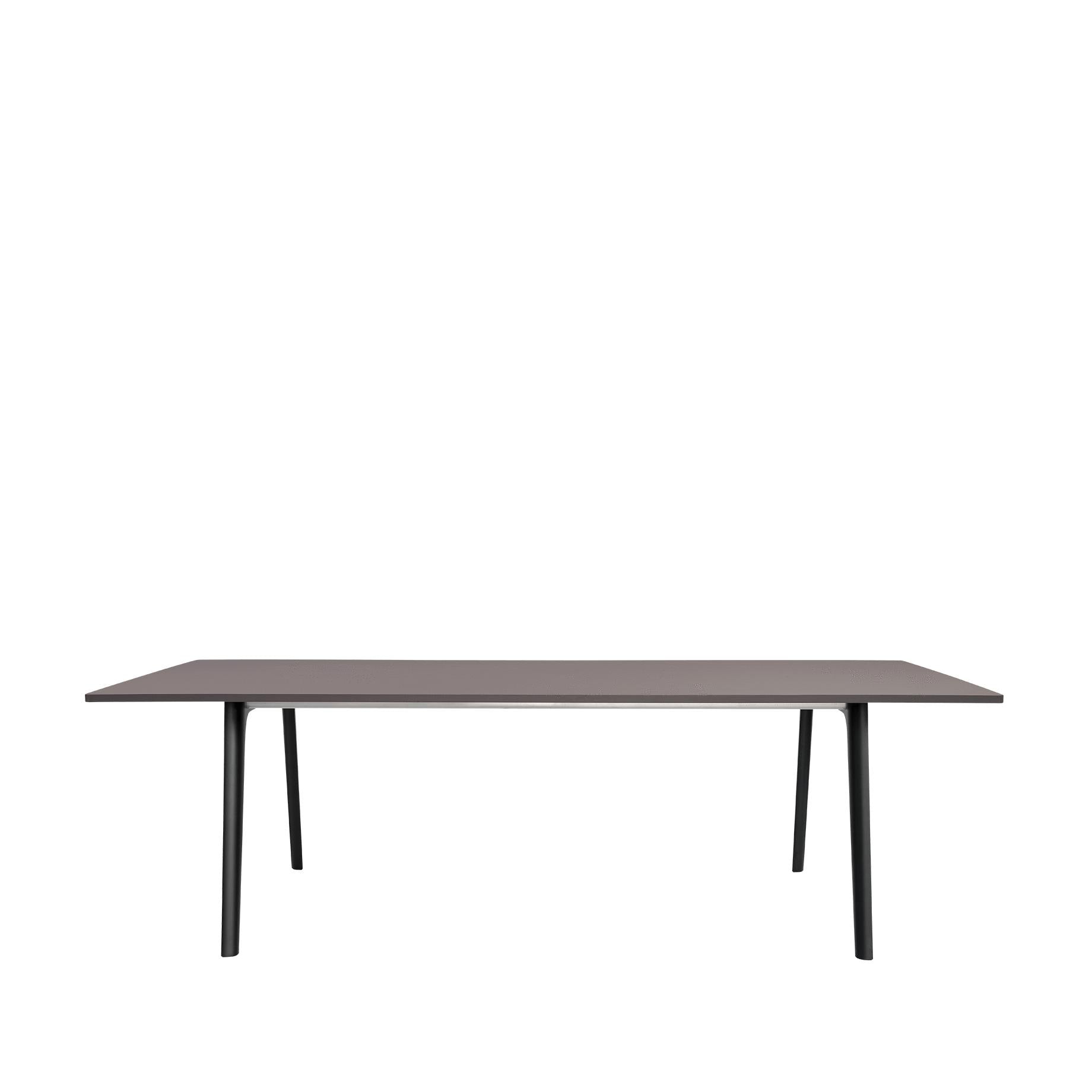 Fritz Hansen Pluralis tabell lackerad aluminium, mauve brun laminat