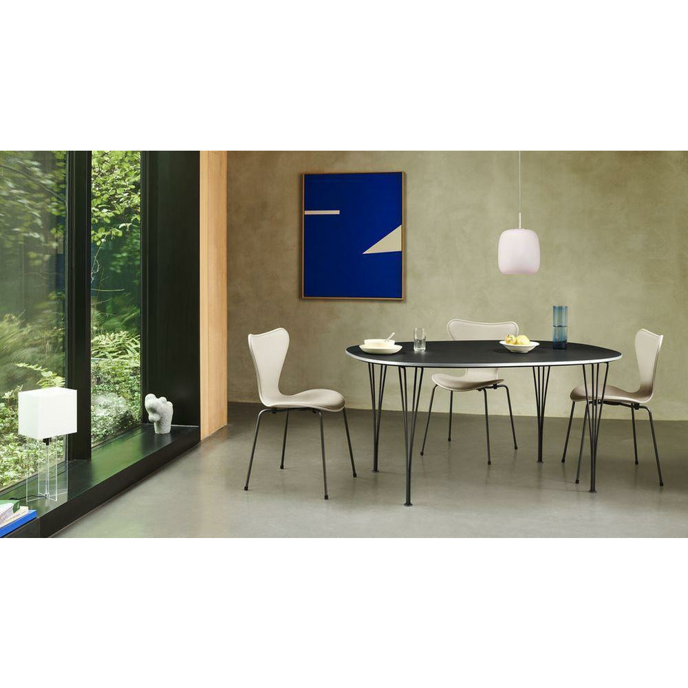 Fritz Hansen Super-ollipse matbord 100x150 cm, grå/silvergrå